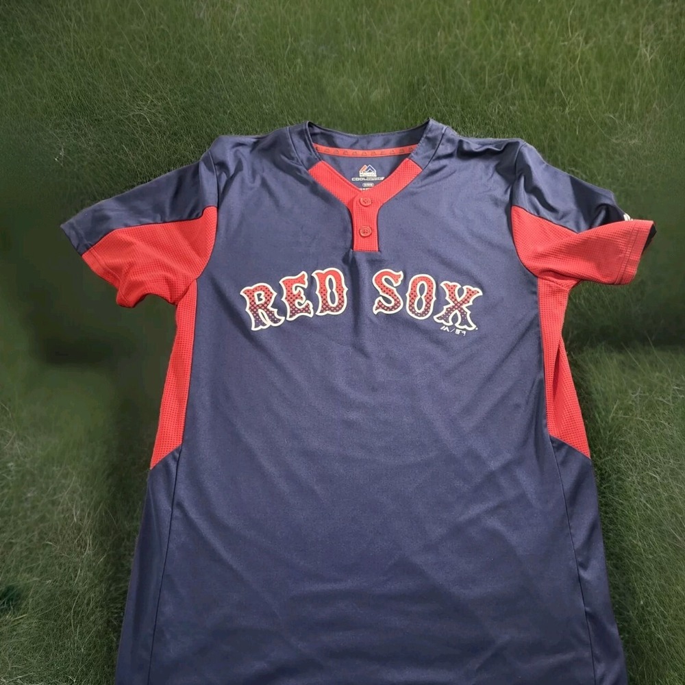 Boston Red Sox Jersey Cool Base Jersey Size M #2 King Blue MLB